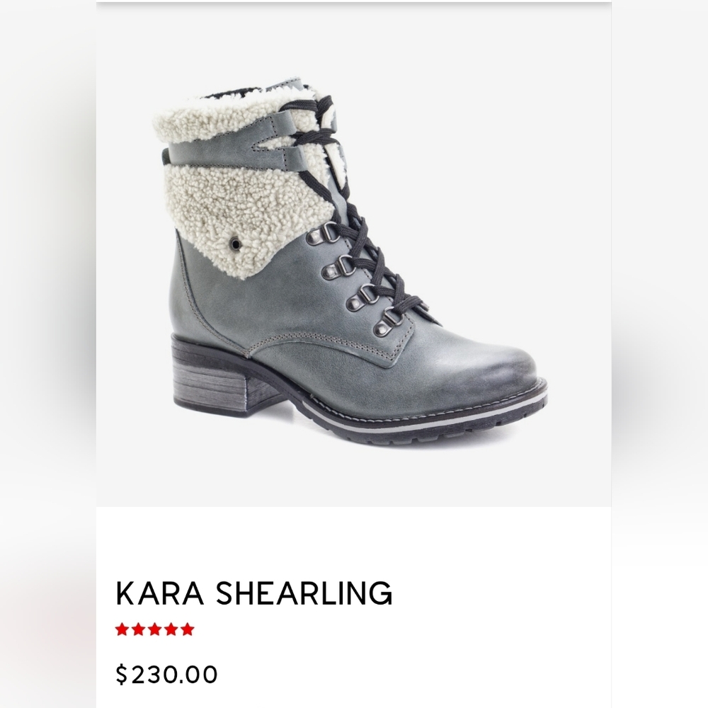 Dromedaris Kara Shearling Boots - EUC